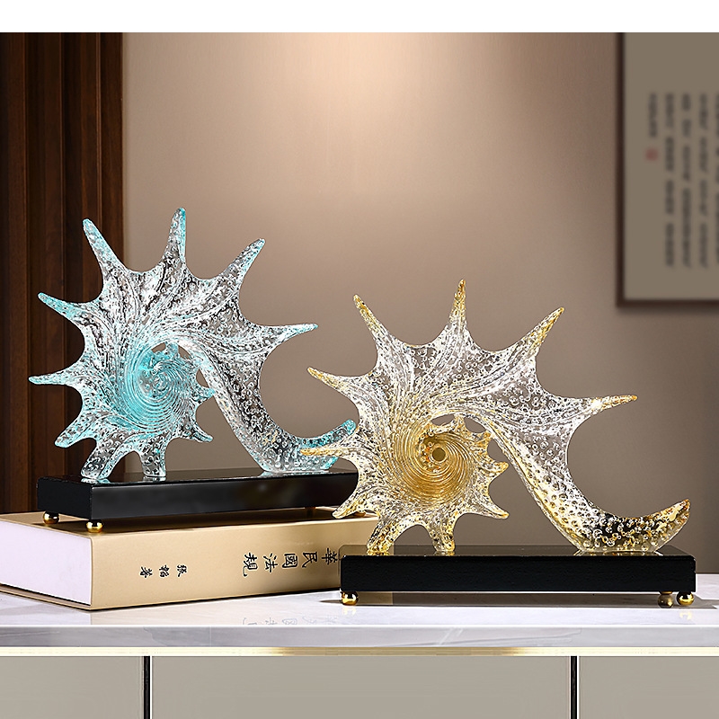 Resin Art Lamp - Lichte luxe zeester sculptuur foyer decoratie