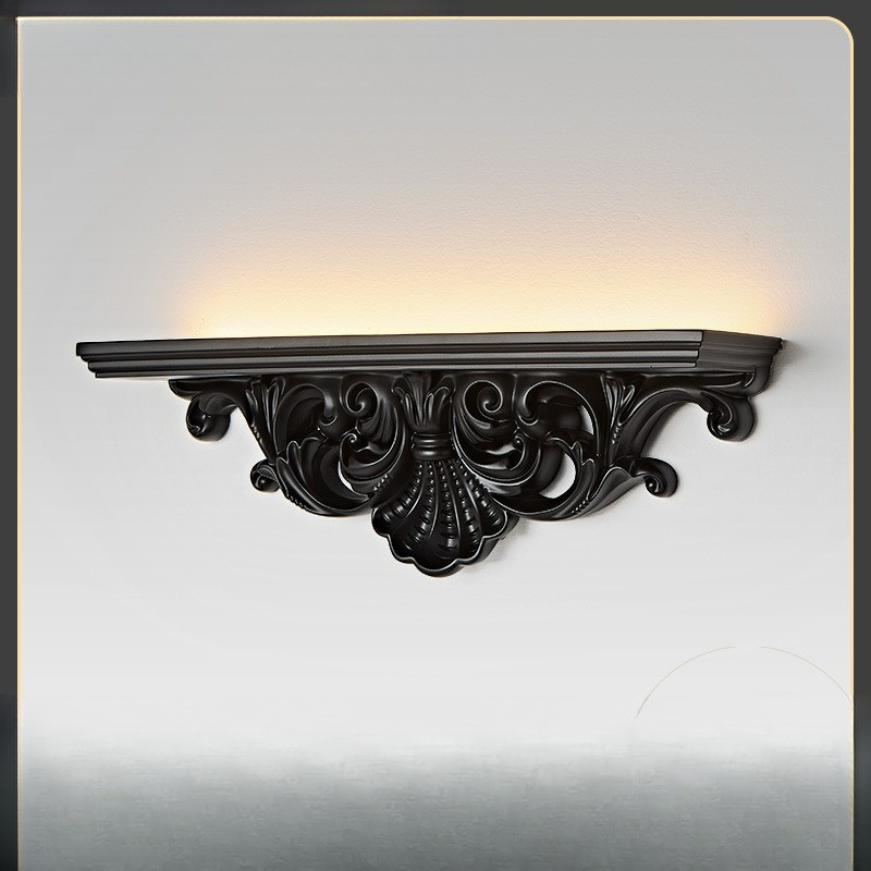 Background Resin Art - Franse reliëfpleister wandlamp, Europese retro wandlamp