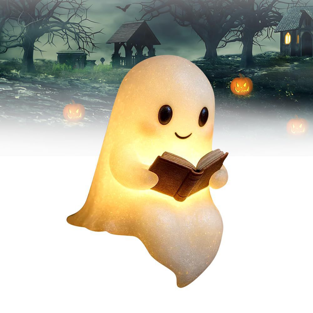 Resin Art Lamp - Nieuwe Leuke Ghost Leesboek Lamp Leuke