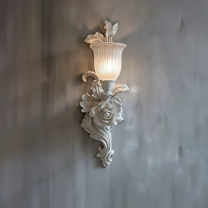 Background Resin Art - Franse wandlamp, woonkamer entree gang achtergrond
