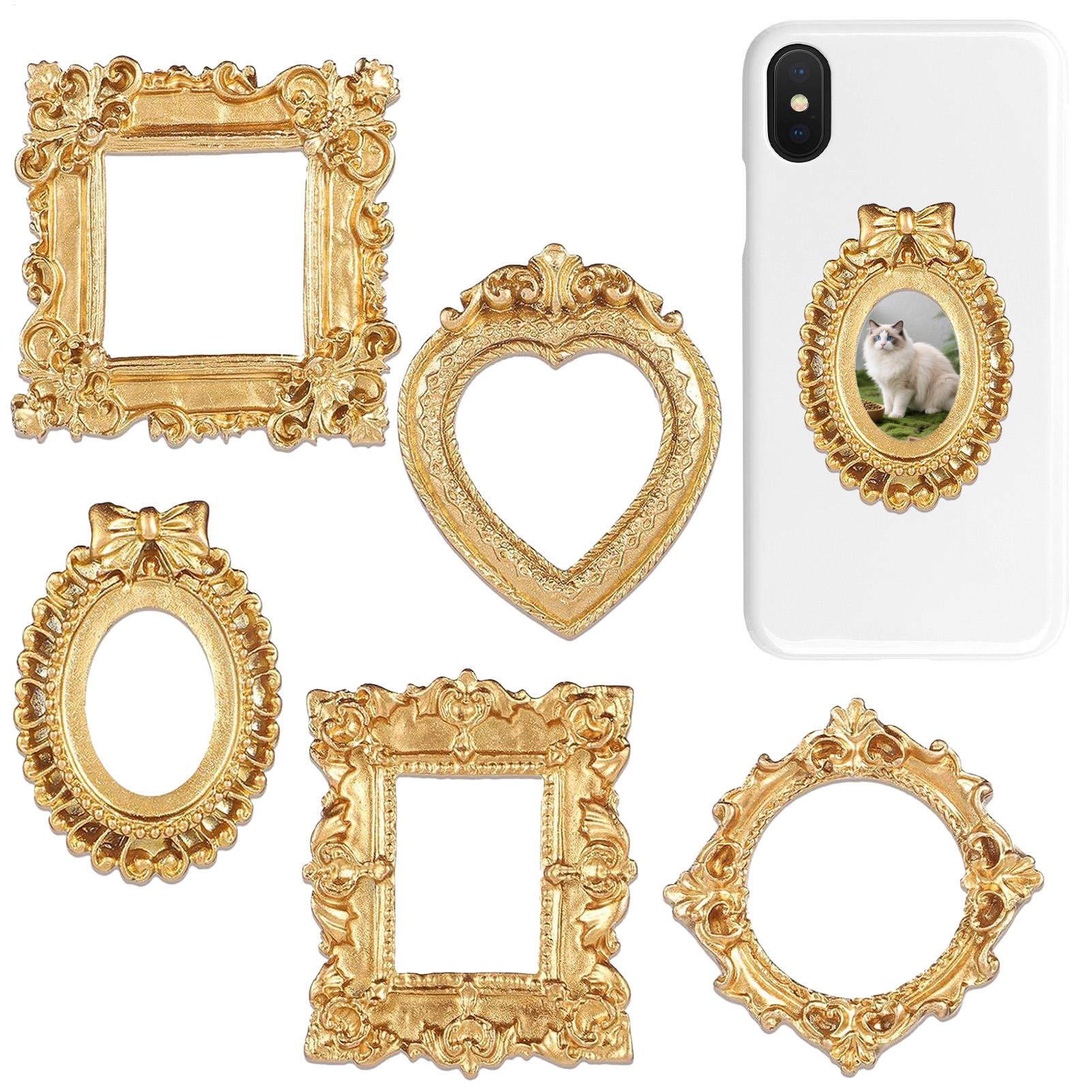 Background Resin Art - 5/9 STUKS Gouden Vintage Fotolijst Kunst