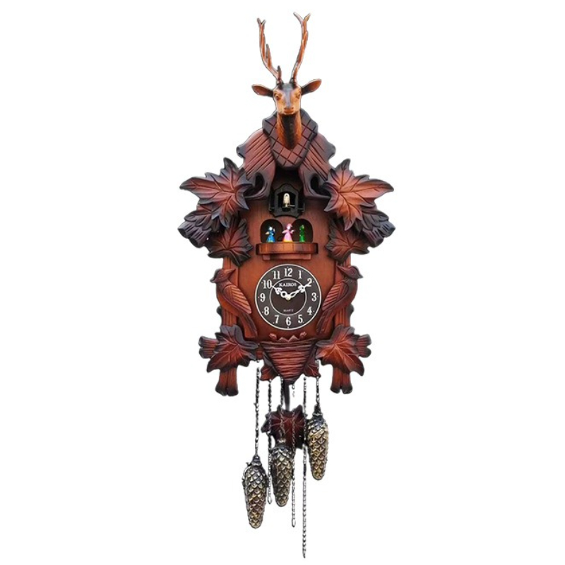 Resin Art Watch - Koekoek Wandklok Massief Houten Klokken Woonkamer