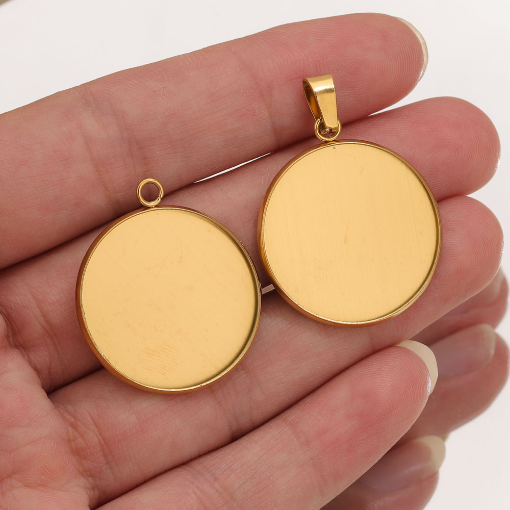 Resin Art Engagement - 10st roestvrij staal gouden hangers hars