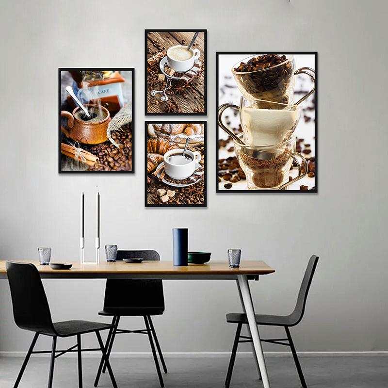 Background Resin Art - WCIC kunstposter, koffiethema, decoratief schilderij, poster,