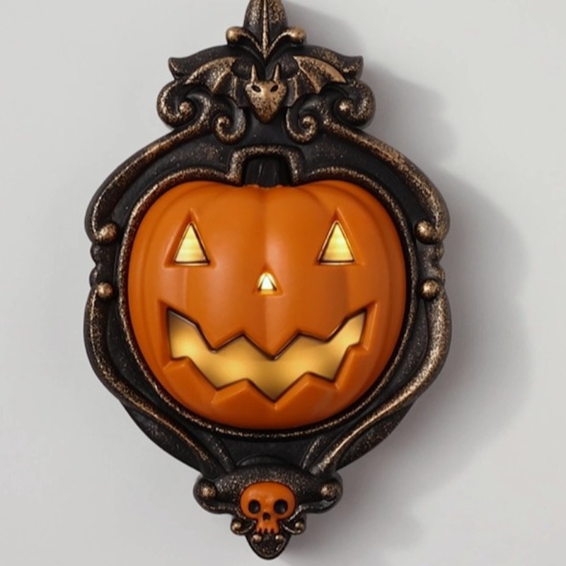 Background Resin Art - Halloween Binnenplaats Wandlampen Deur Hoofd Hangende