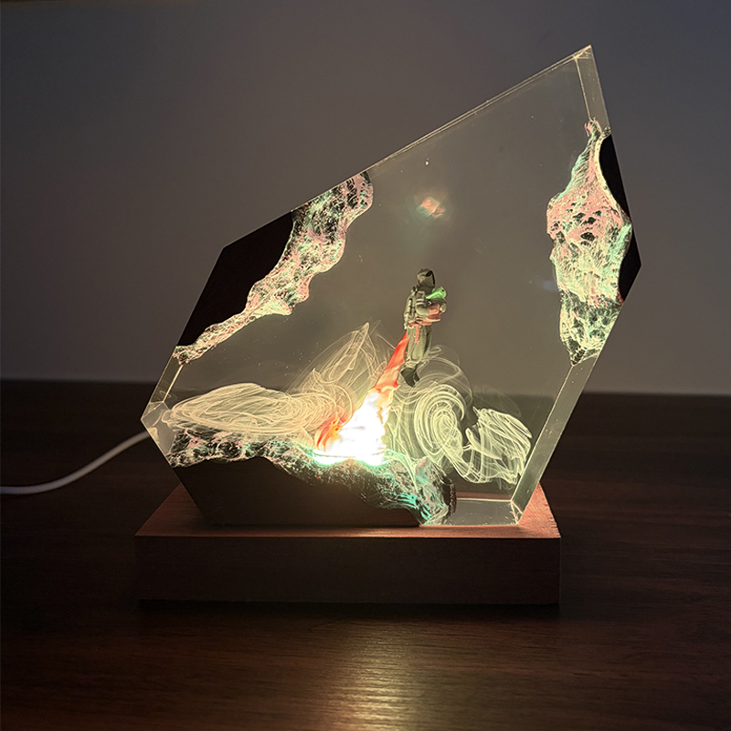 Resin Art Lamp - Sci-fi Anime Figuur Organisme Hars Tafellamp