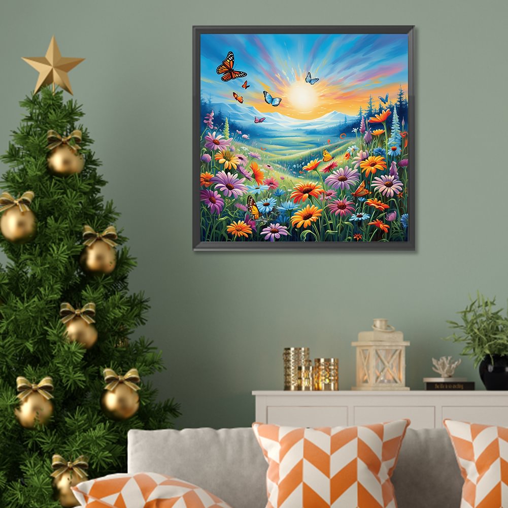 Resin Art Kit - Diamond Painting Familie Schattige Herten Bloem