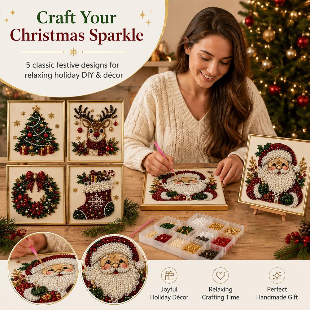 Kerstmis Kerstman Parel Kunst  - Resin Art Kit recensie en prijs