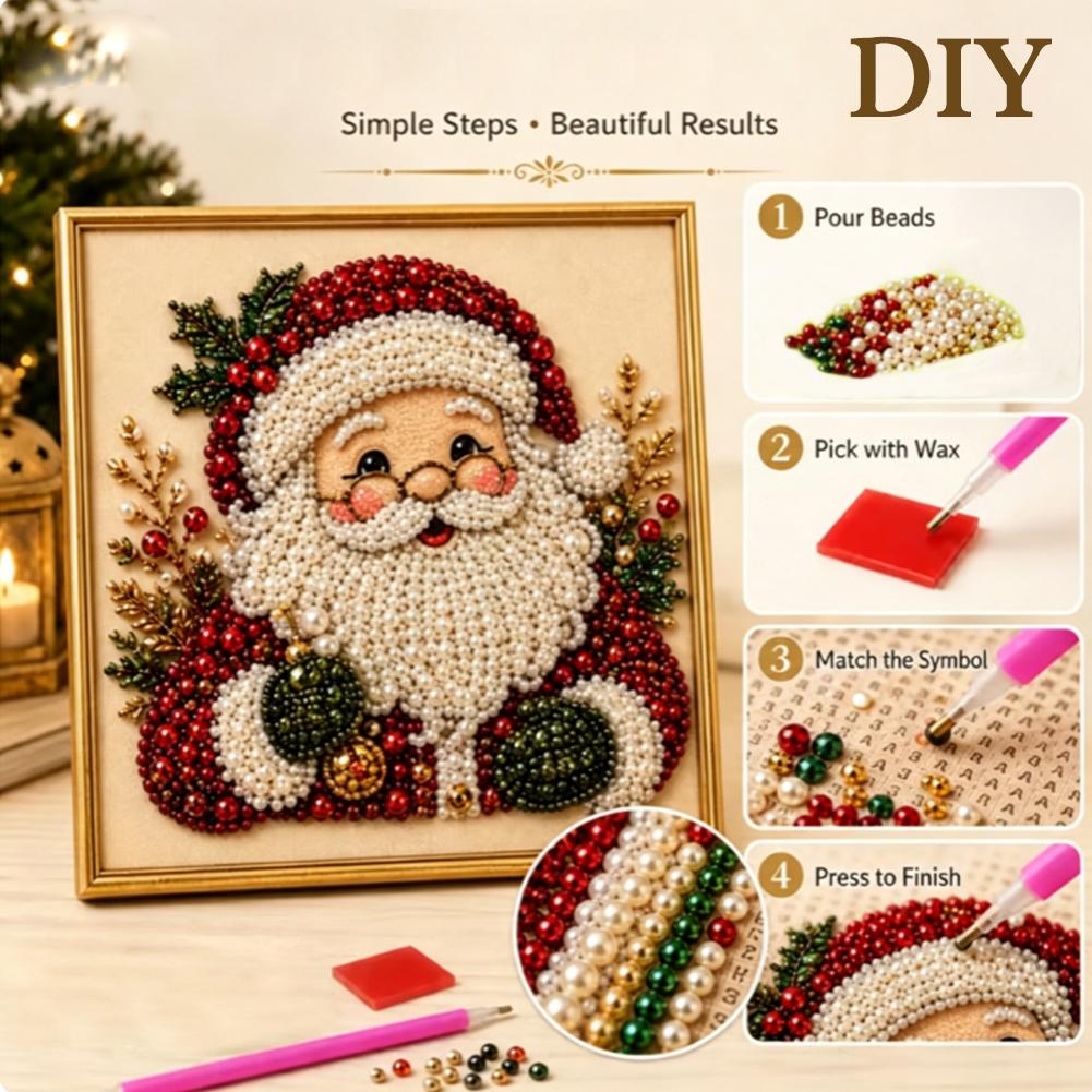 Kerstmis Kerstman Parel Kunst  - Resin Art Kit recensie en prijs