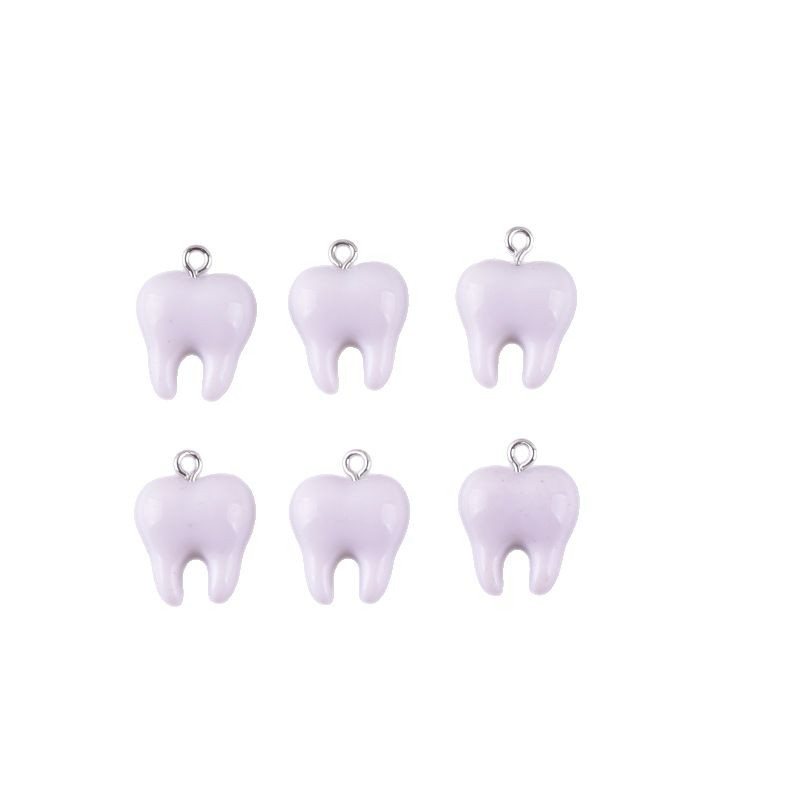 10 stuks schattige witte tande - Resin Art Engagement recensie en prijs