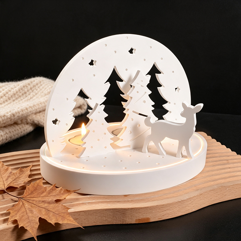 Kerst-Eland Theelicht Houder S - Resin Art Lamp recensie en prijs