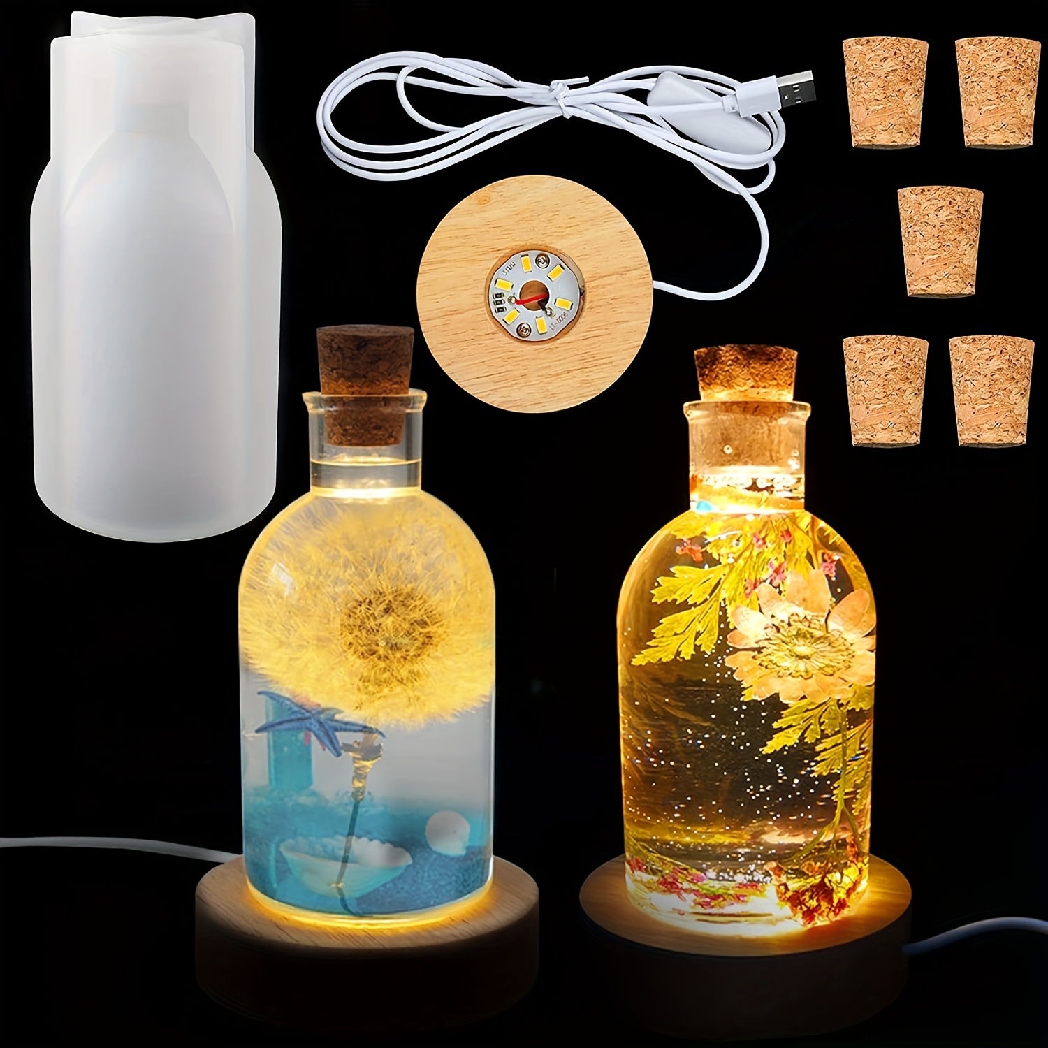 Drift Bottle Light Resin Mold  - Resin Art Equipment recensie en prijs