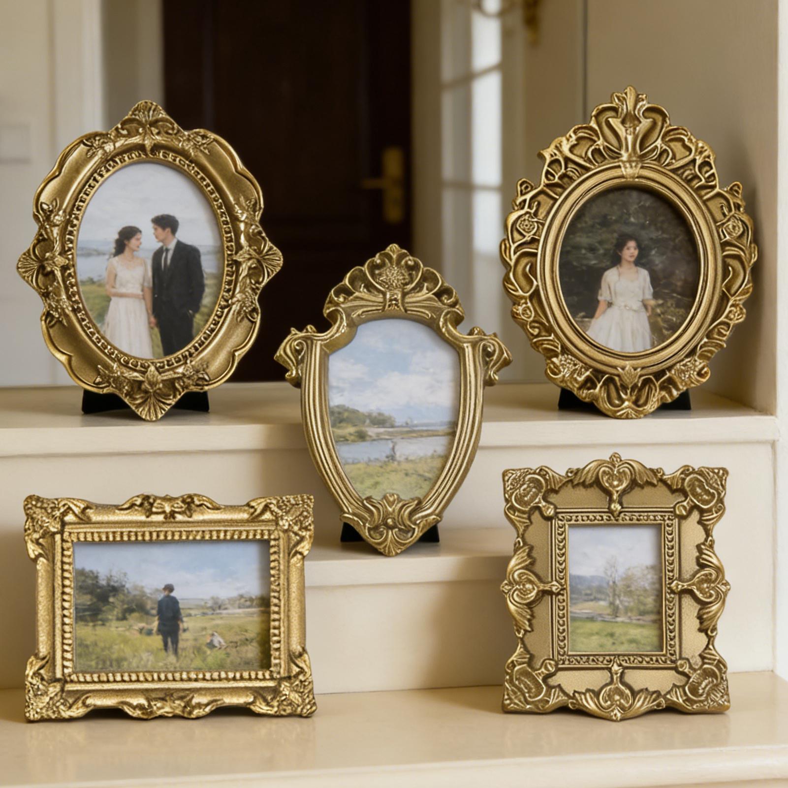 5/9 STUKS Gouden Vintage Fotol - Background Resin Art recensie en prijs