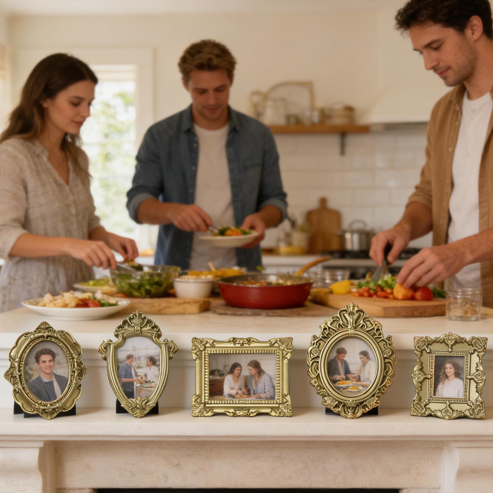 5/9 STUKS Gouden Vintage Fotol - Background Resin Art recensie en prijs