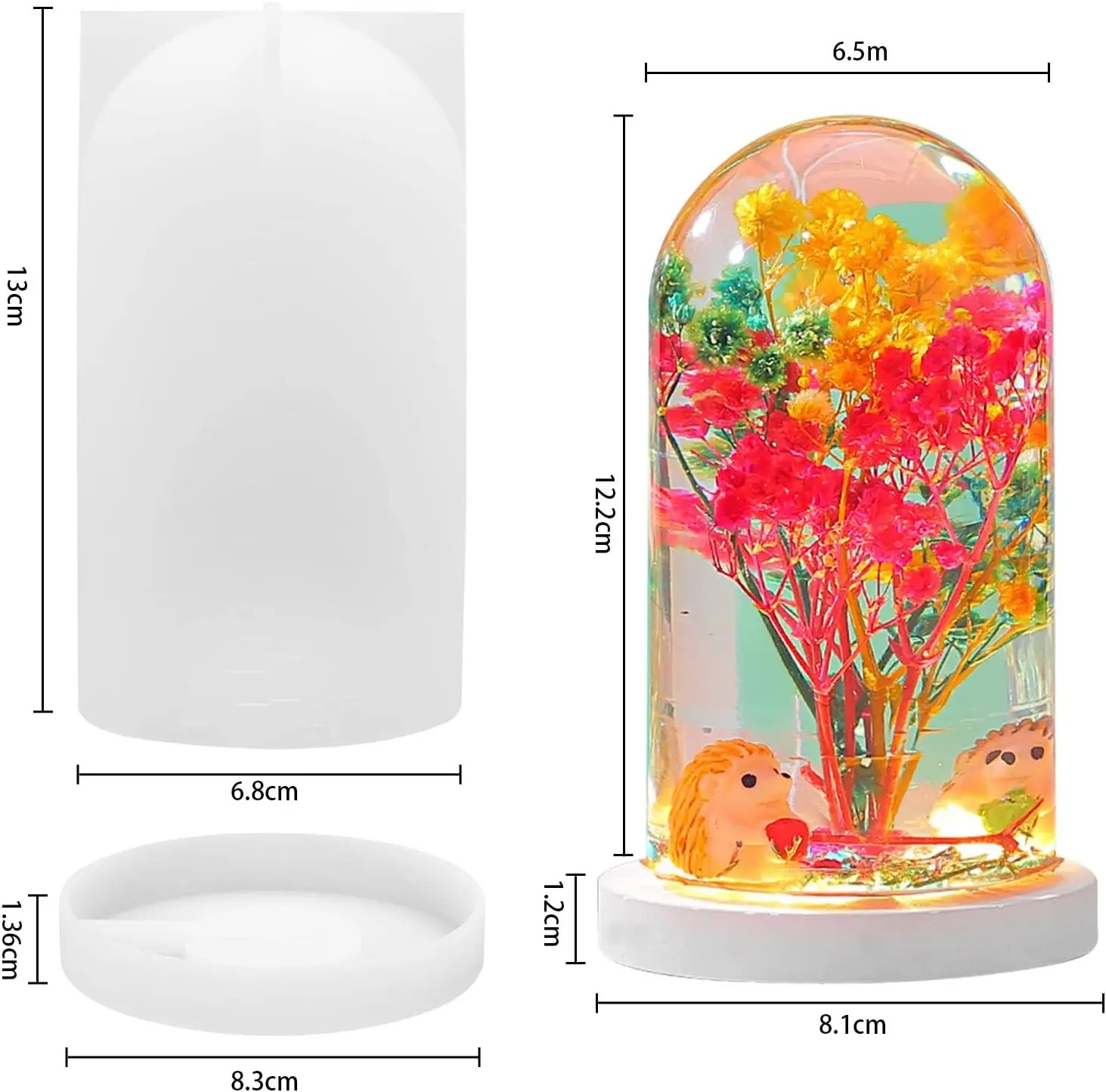 DIY Kristal Epoxyhars Mal Led  - Resin Art Lamp recensie en prijs