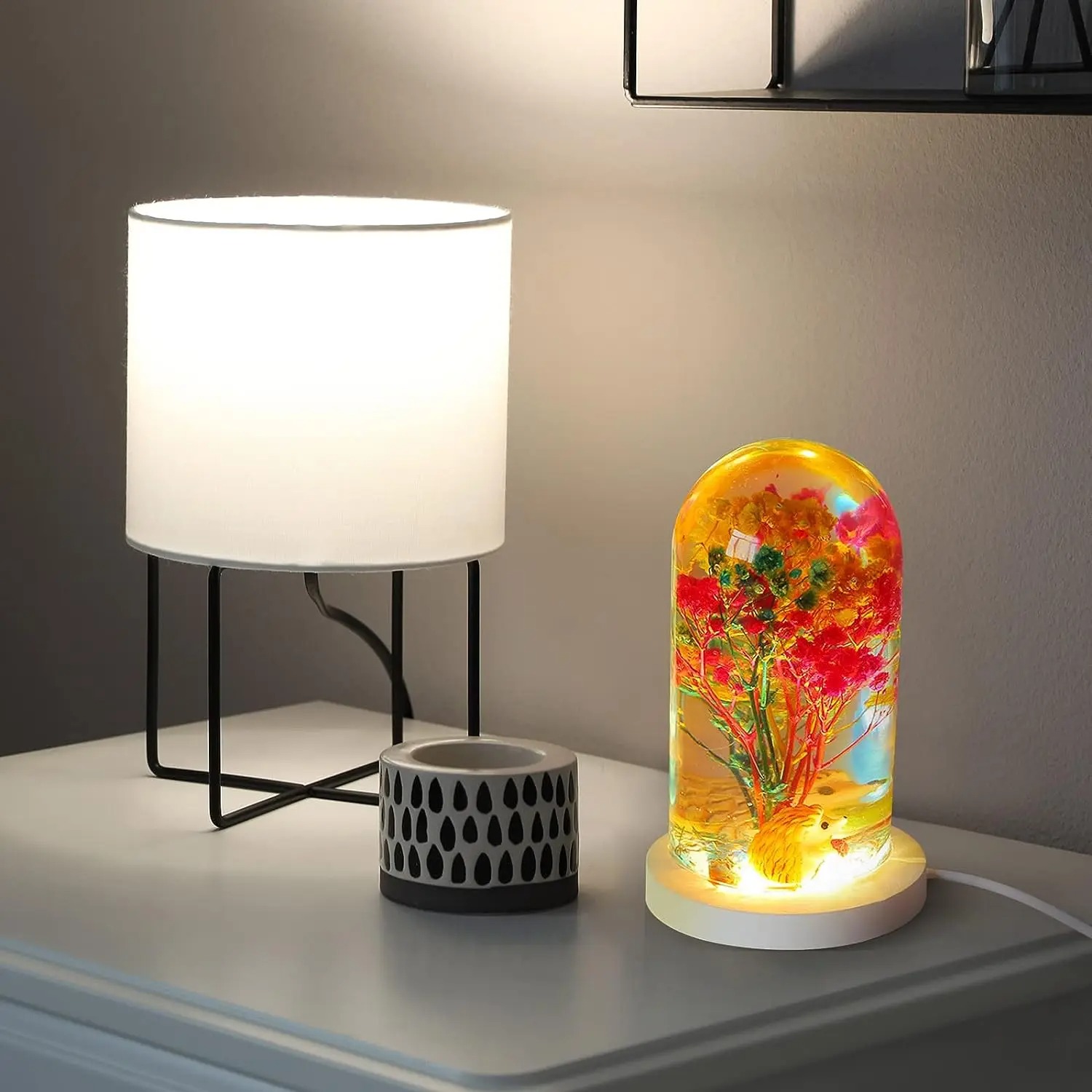 DIY Kristal Epoxyhars Mal Led  - Resin Art Lamp recensie en prijs