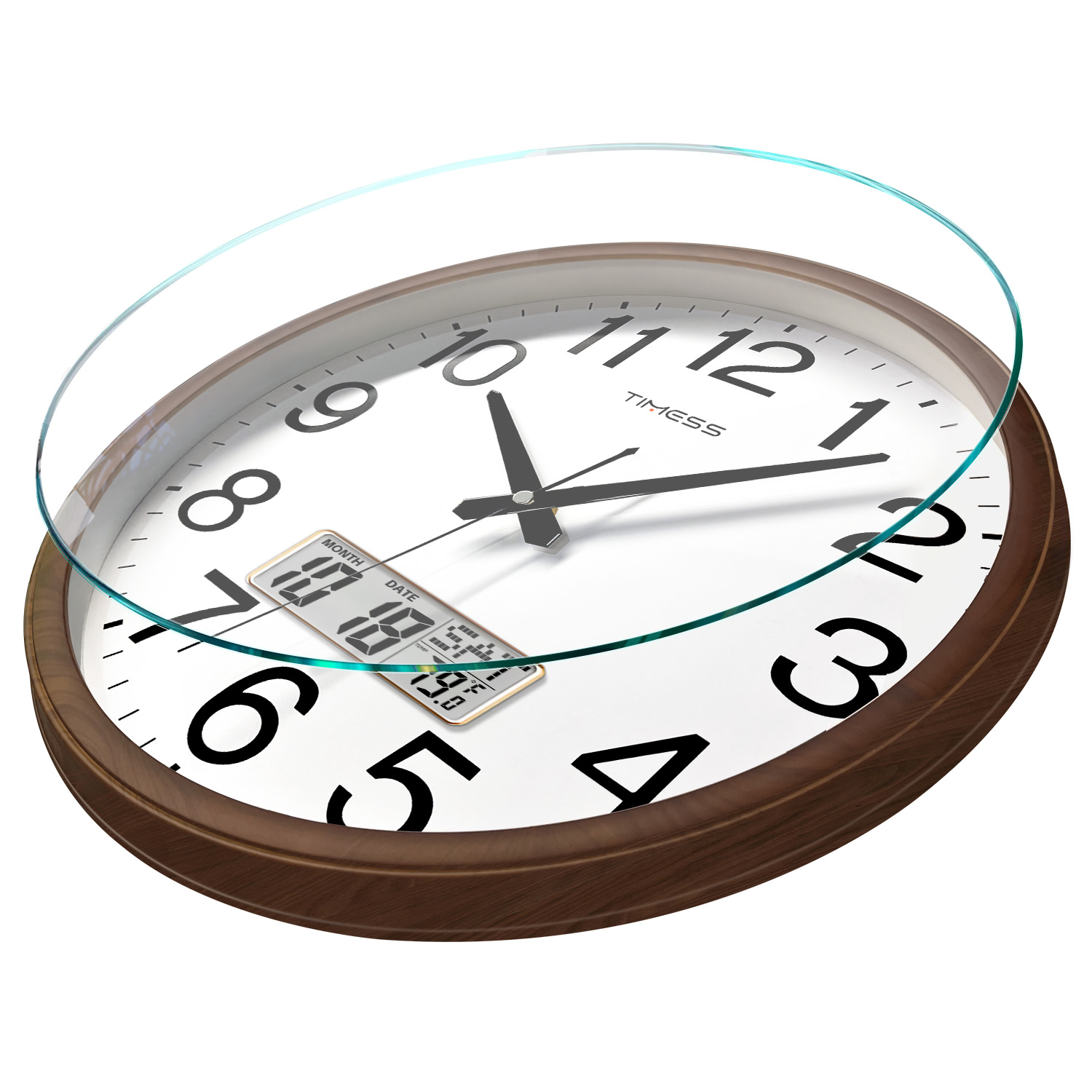 TIMESS 13-inch houten wandklok - Resin Art Watch recensie en prijs