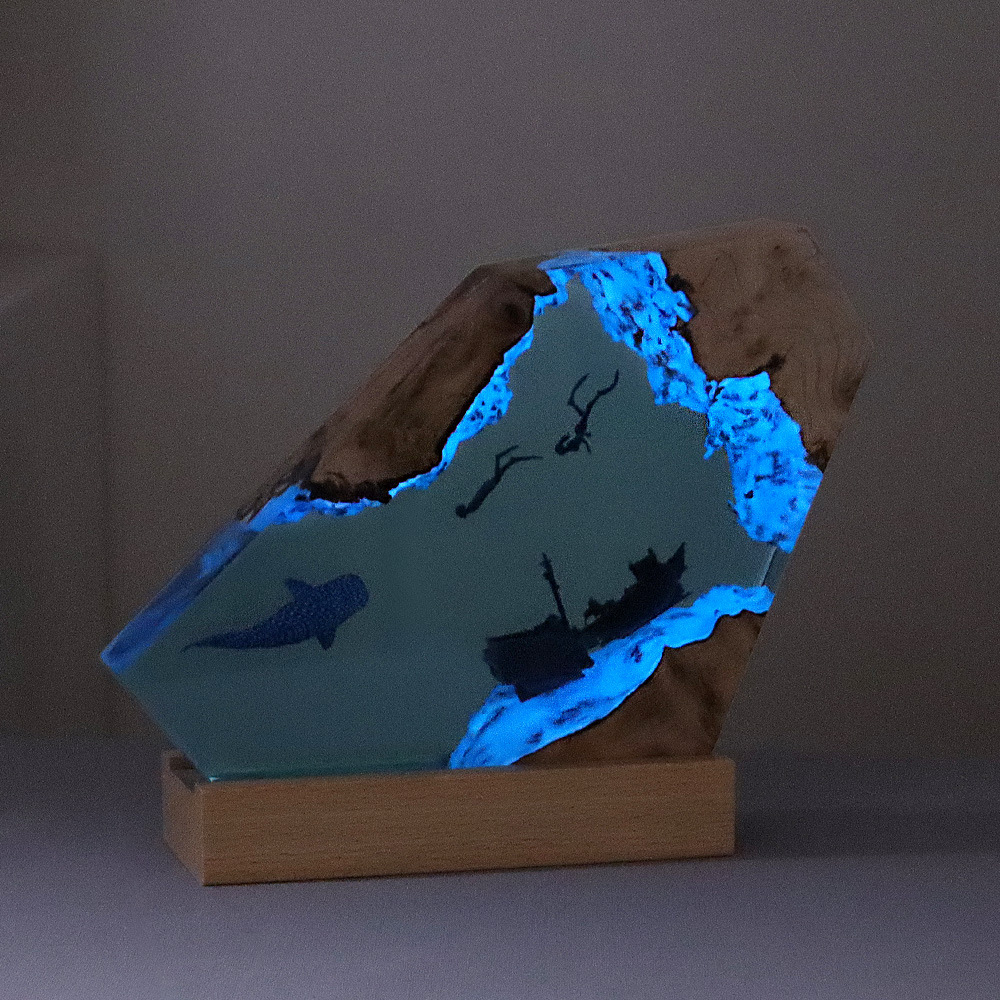 Nieuwe creatieve binnen slaapk - Resin Art Lamp recensie en prijs