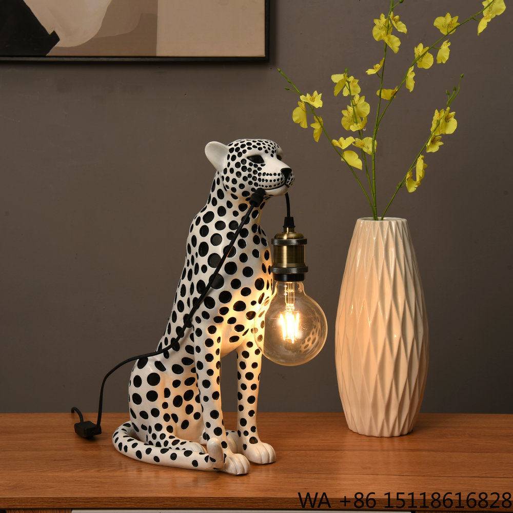 Moderne kunst dierenluipaard h - Resin Art Lamp recensie en prijs