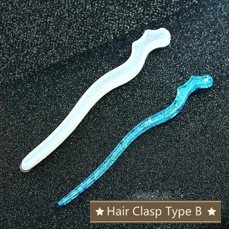 Nieuwe transparante haarspeld  - Resin Art Engagement recensie en prijs