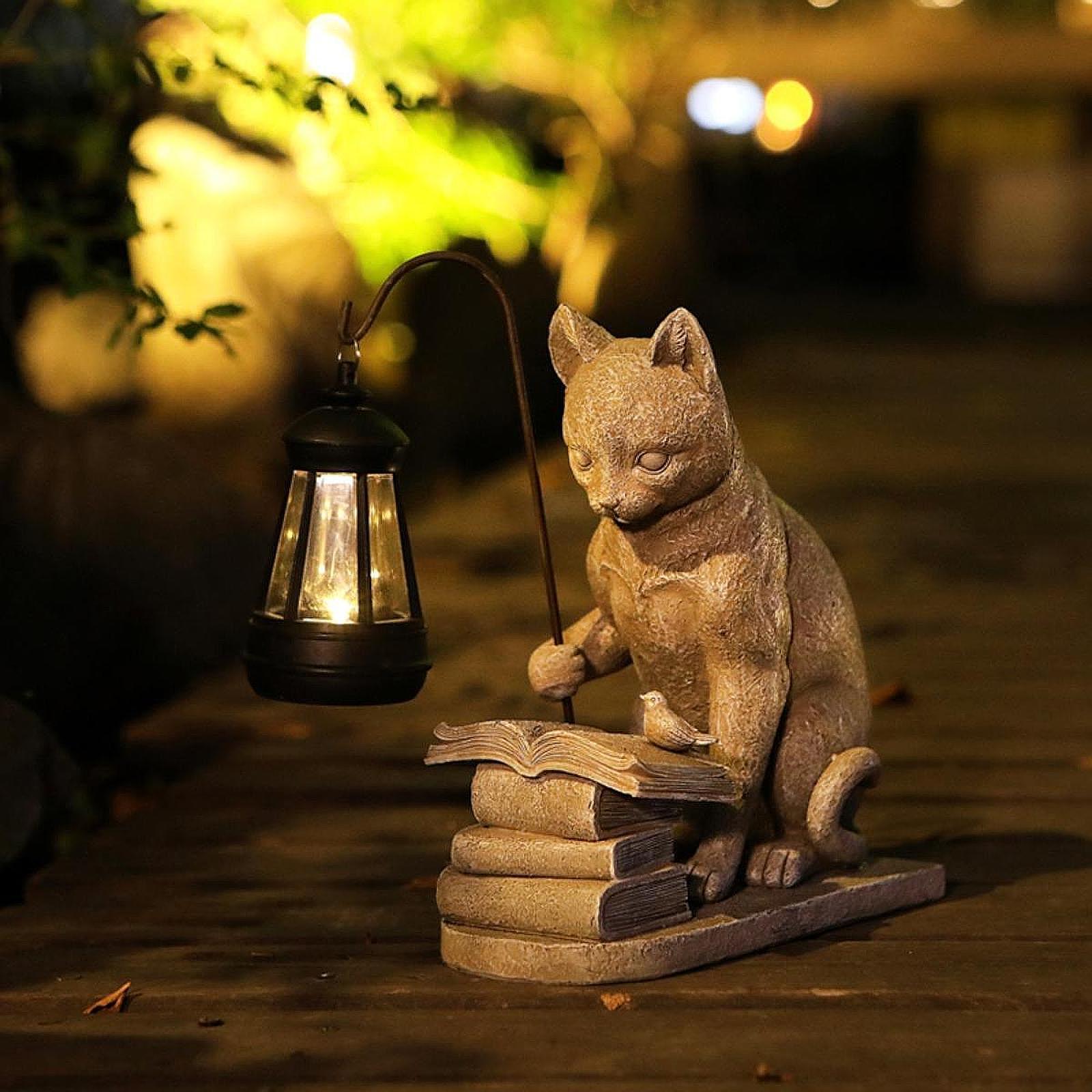 Kat Solar Garden Mini Standbee - Resin Art Lamp recensie en prijs