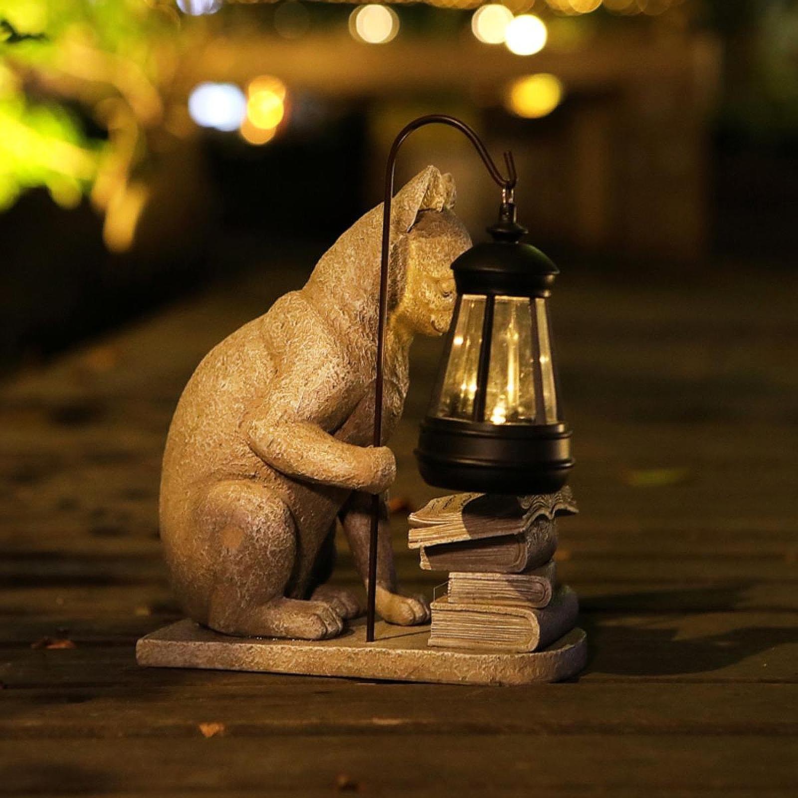 Kat Solar Garden Mini Standbee - Resin Art Lamp recensie en prijs