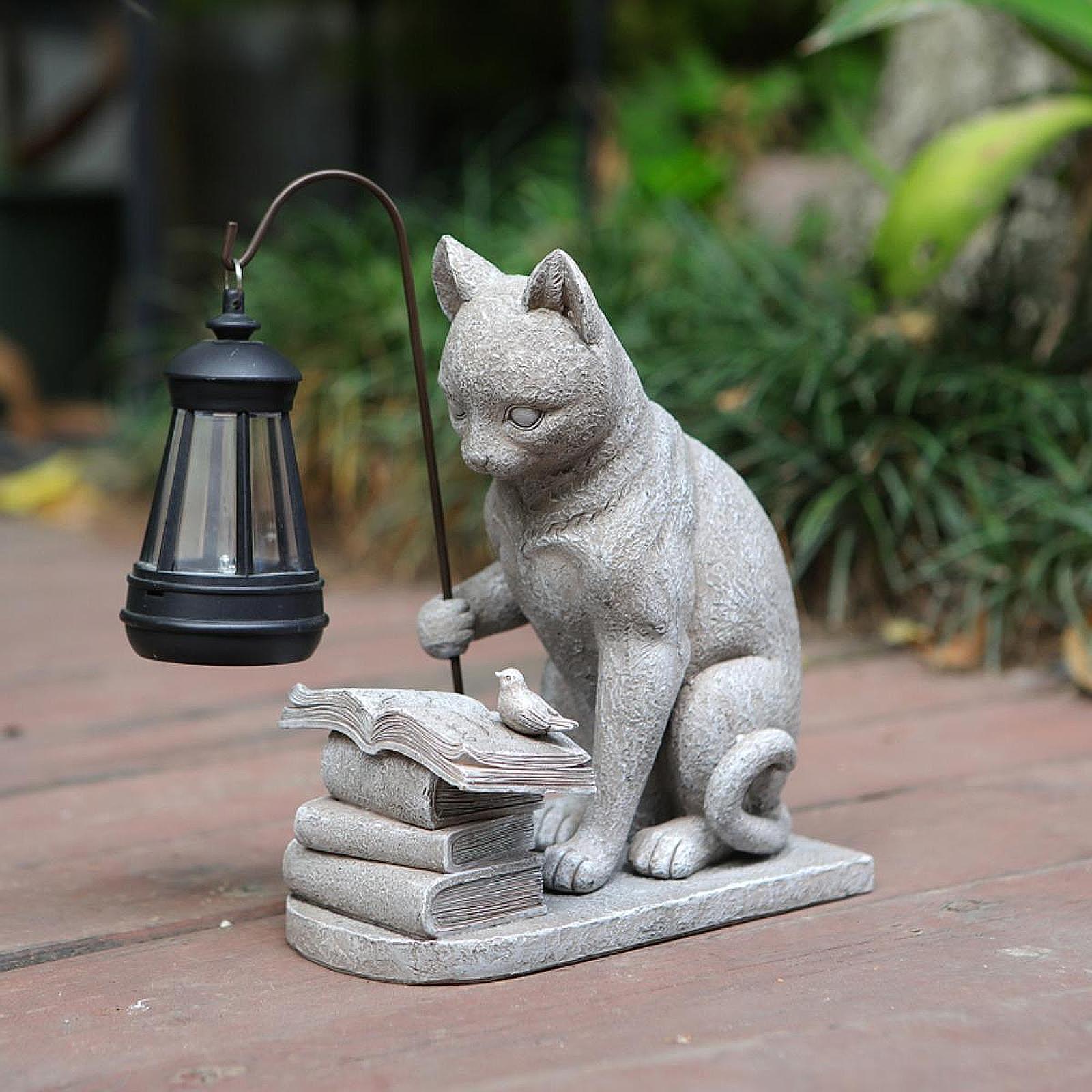 Kat Solar Garden Mini Standbee - Resin Art Lamp recensie en prijs