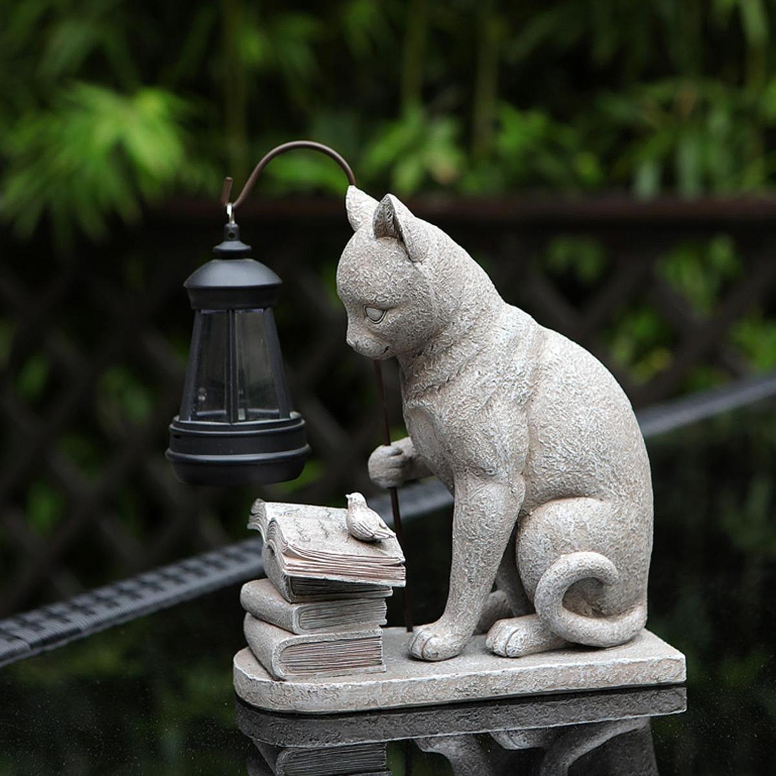 Kat Solar Garden Mini Standbee - Resin Art Lamp recensie en prijs