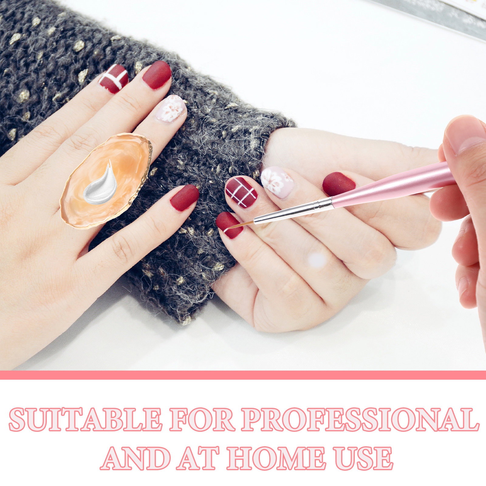 6 stuks hars nagelkleur mengpa - Resin Art Ring Design recensie en prijs