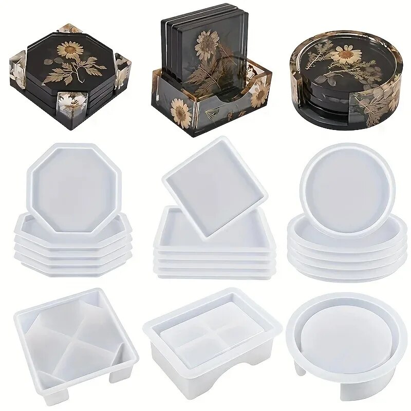 Coaster hars mallen set inclus - Resin Art Equipment recensie en prijs