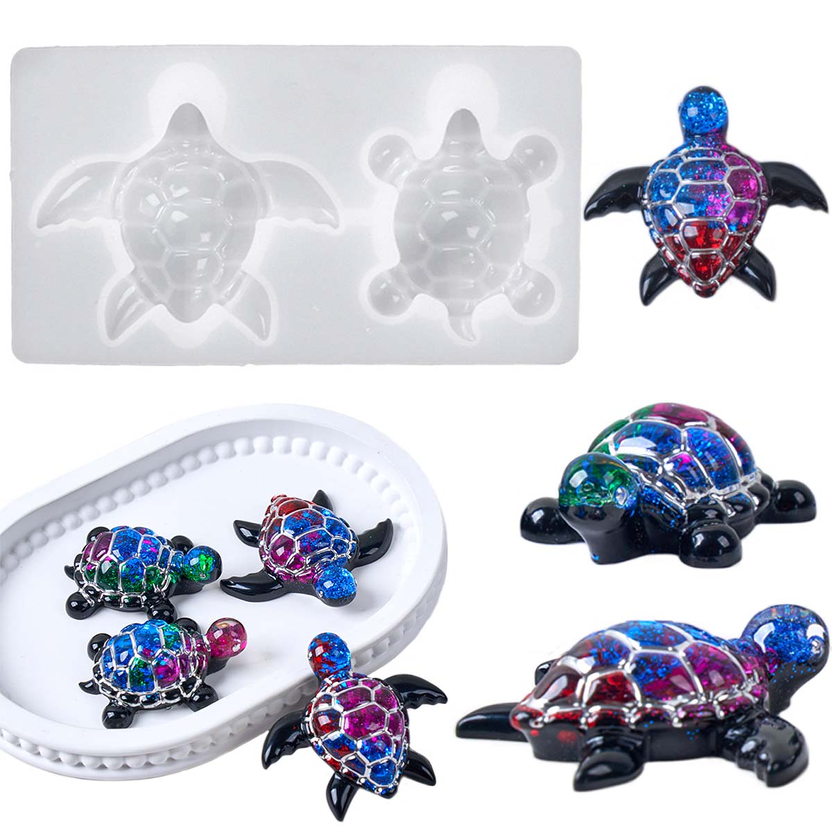 3D zeeschildpad sleutelhanger  - Silicone Mold Ocean recensie en prijs