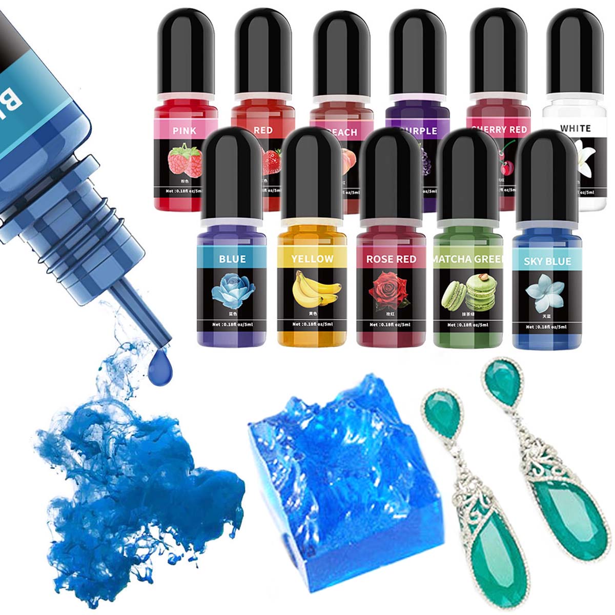 5 ml/Fles Epoxyhars Pigment Vl - Resin Art Bottle recensie en prijs